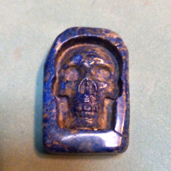 Gemstone healing stone LapisLazuli  75 gram one of a kind skull - Picture 1 of 4